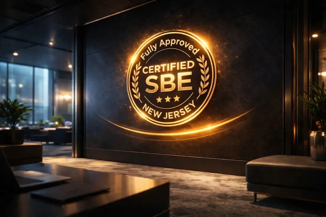 NJ Small Business Enterprise Category 1 certified