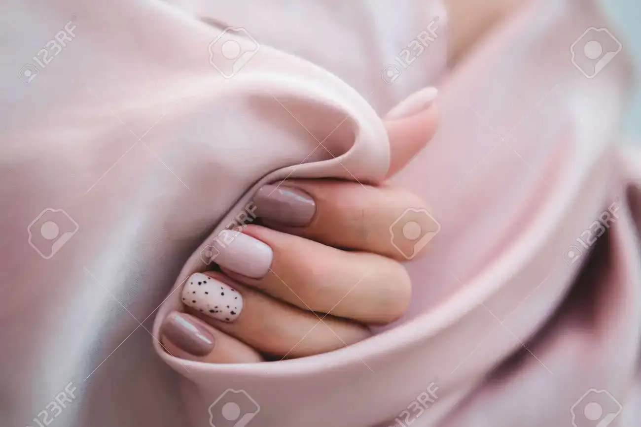 Close-up of natural lash extensions and shaped brows