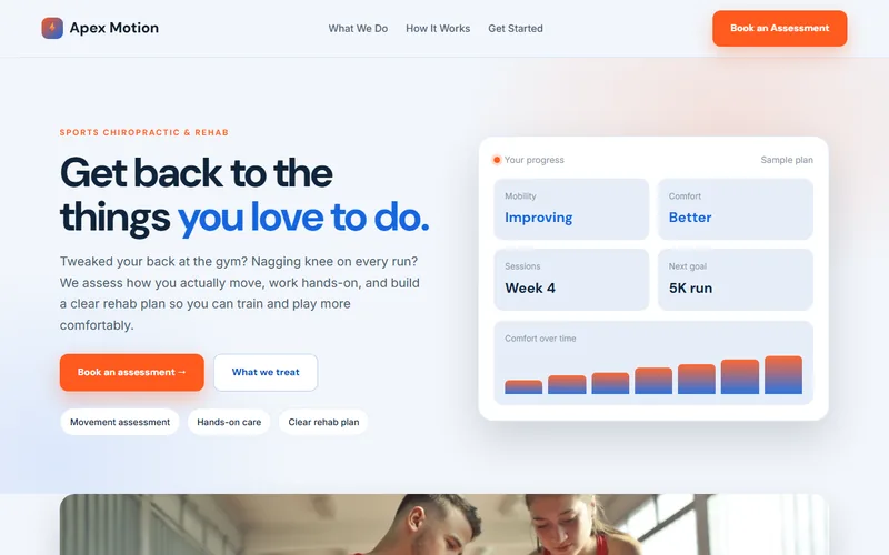 Apex Motion — live demo site by P4 Web Studio