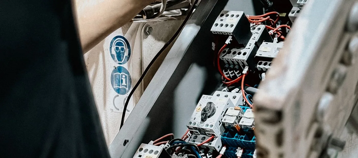 Gridworks Electrical — industrial control panel with commercial-grade contactors and wiring