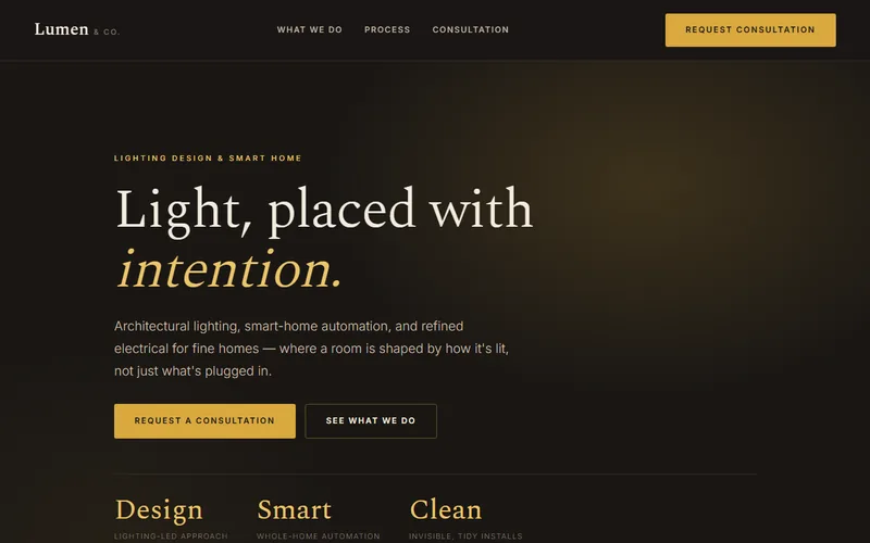 Lumen & Co. — live demo site by P4 Web Studio