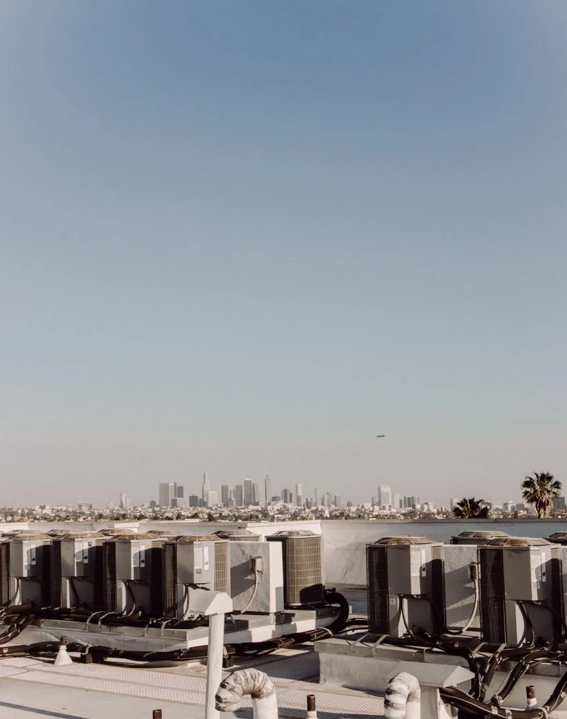 Ironside Mechanical — rooftop commercial condenser units serving a city facility