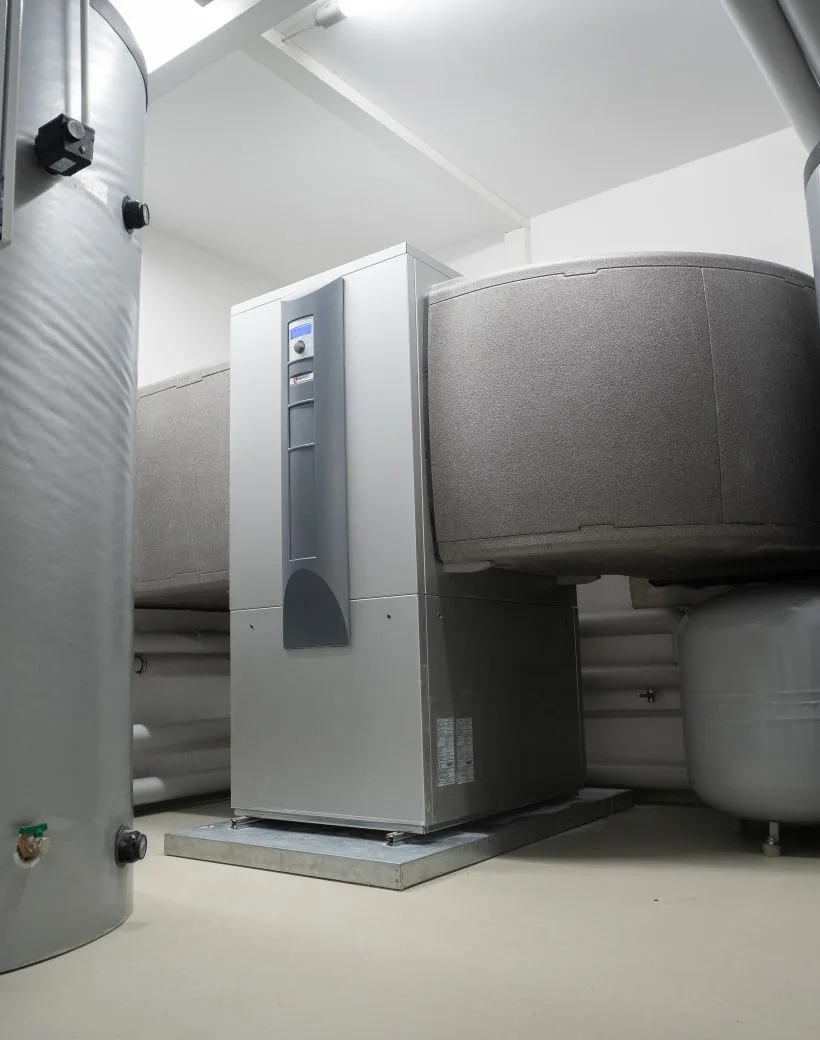 Meridian Climate — a precisely engineered home comfort system in a clean mechanical room