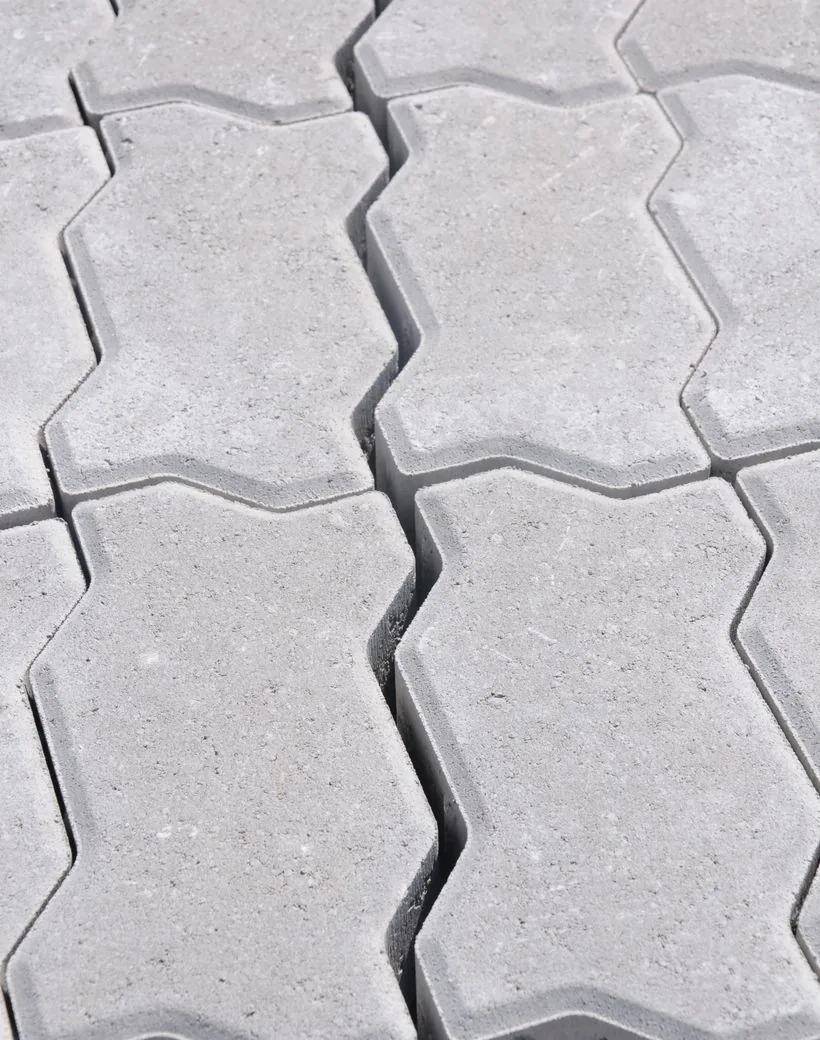 StoneForge interlocking pavers laid tight on a solid, level base