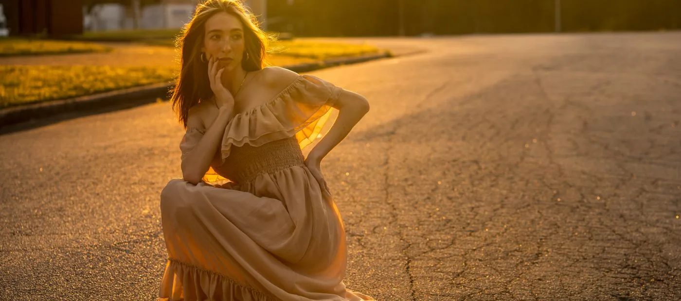 Golden Hour Co. — warm, relaxed portrait in soft late-day light