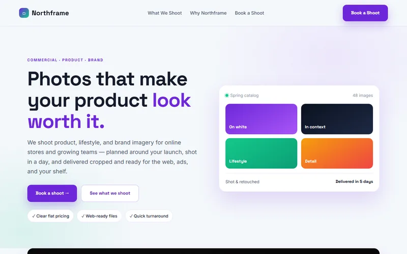 Northframe — live demo site by P4 Web Studio