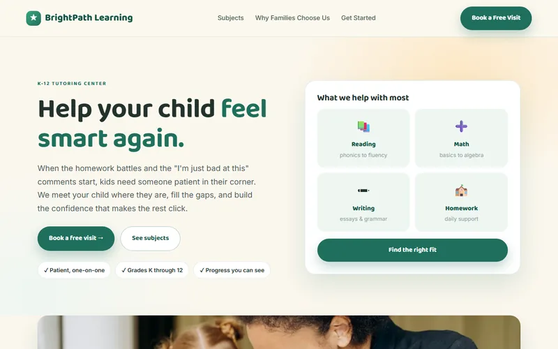BrightPath Learning — live demo site by P4 Web Studio