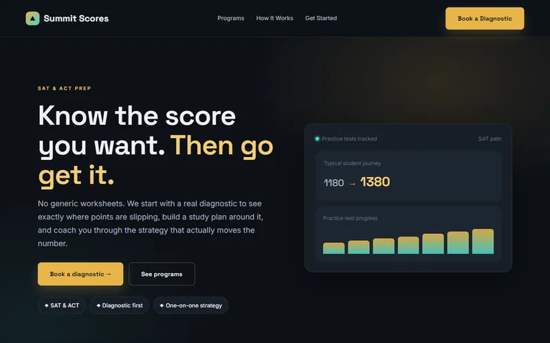 Summit Scores — live demo site by P4 Web Studio