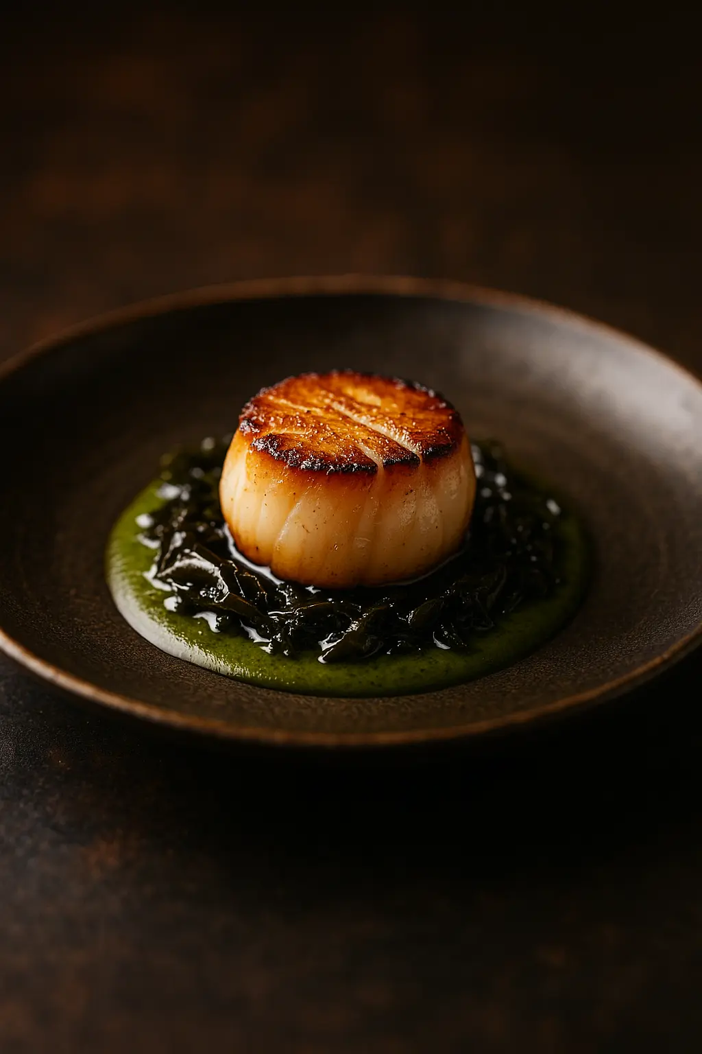 Scallop in Seaweed Butter