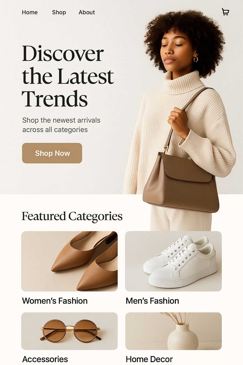 Ecommerce website style preview