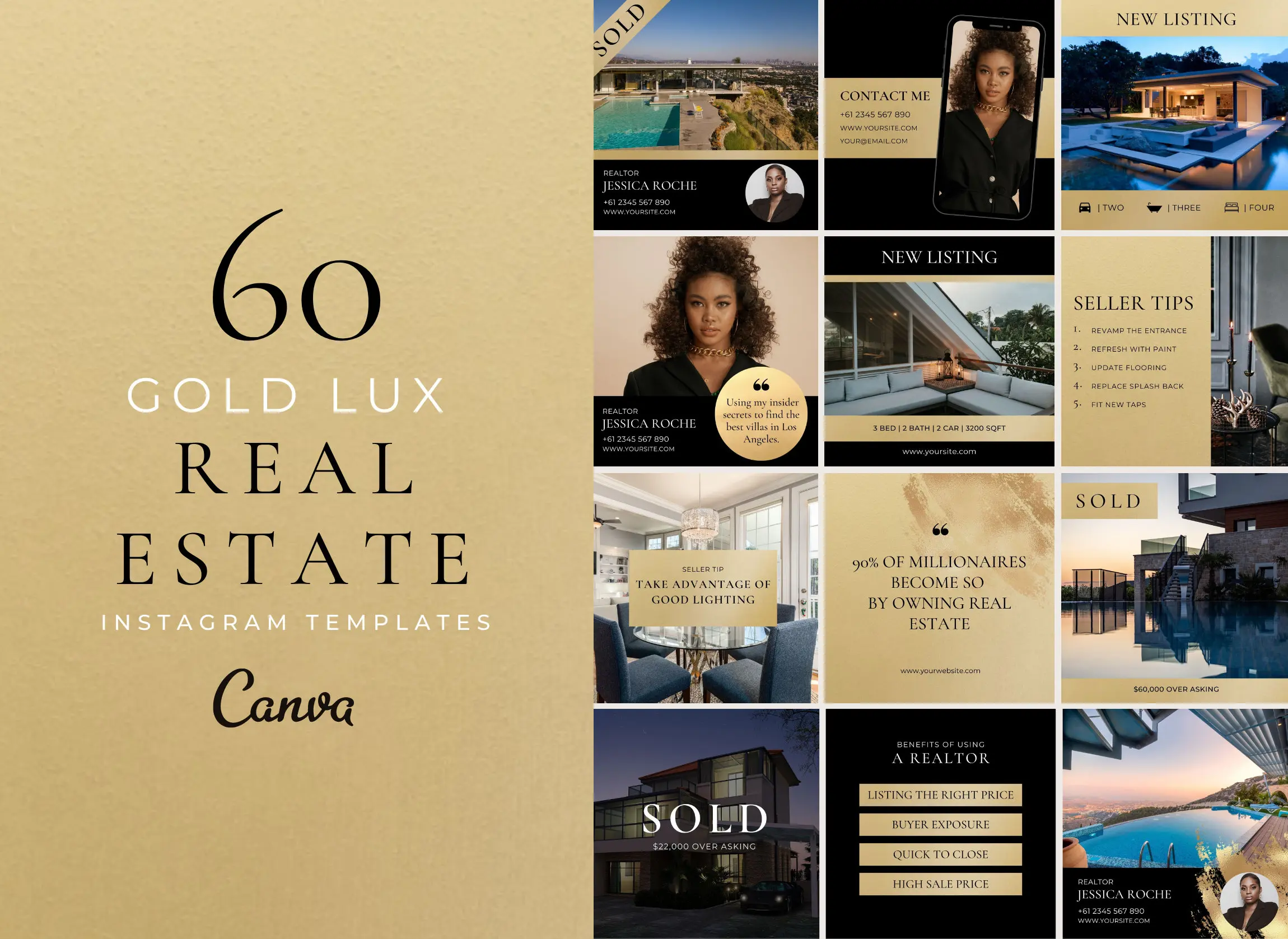 Luxury real estate website preview